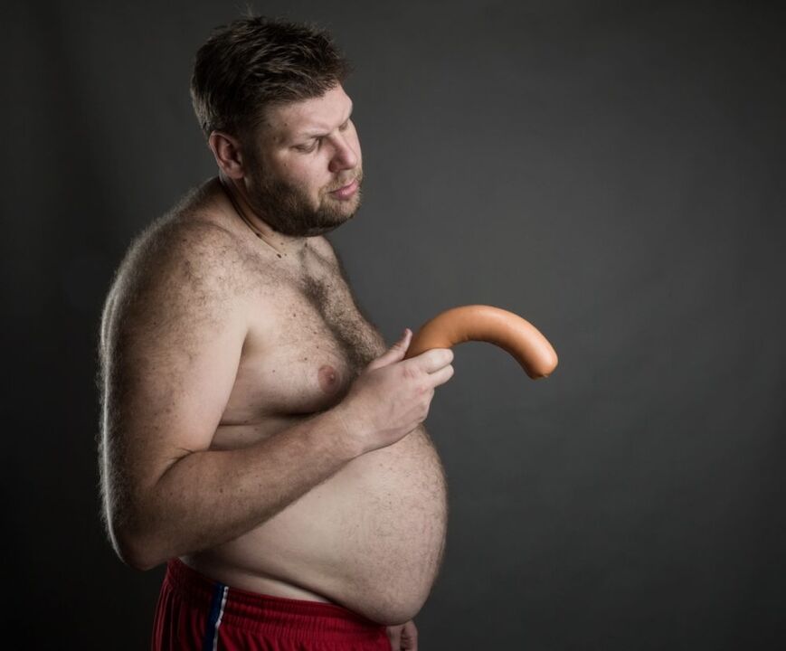 Ein Mann mit Impotenz